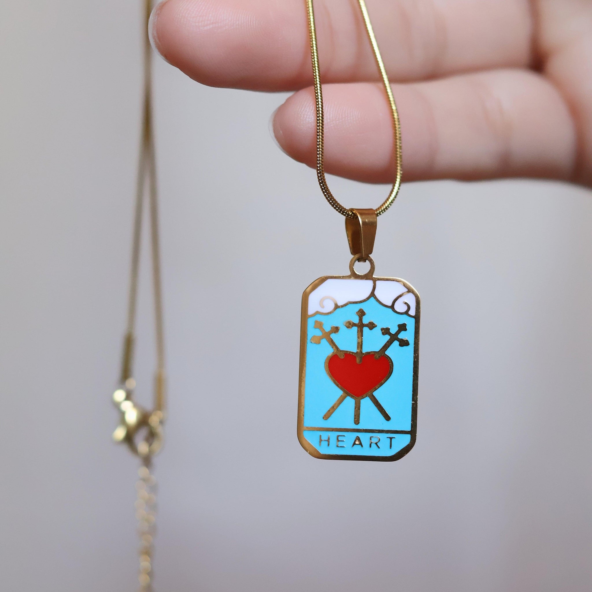 Heart Kalp Tarot Kolye
