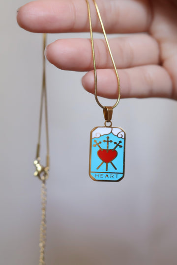Heart Kalp Tarot Kolye